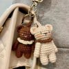 Móc khóa gấu đôi handmade
