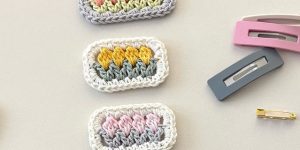 kẹp tóc len handmade
