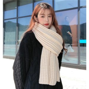 cách đan khăn len kiểu hàn quốc