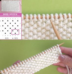 Cách đan kiểu Seed Stitch