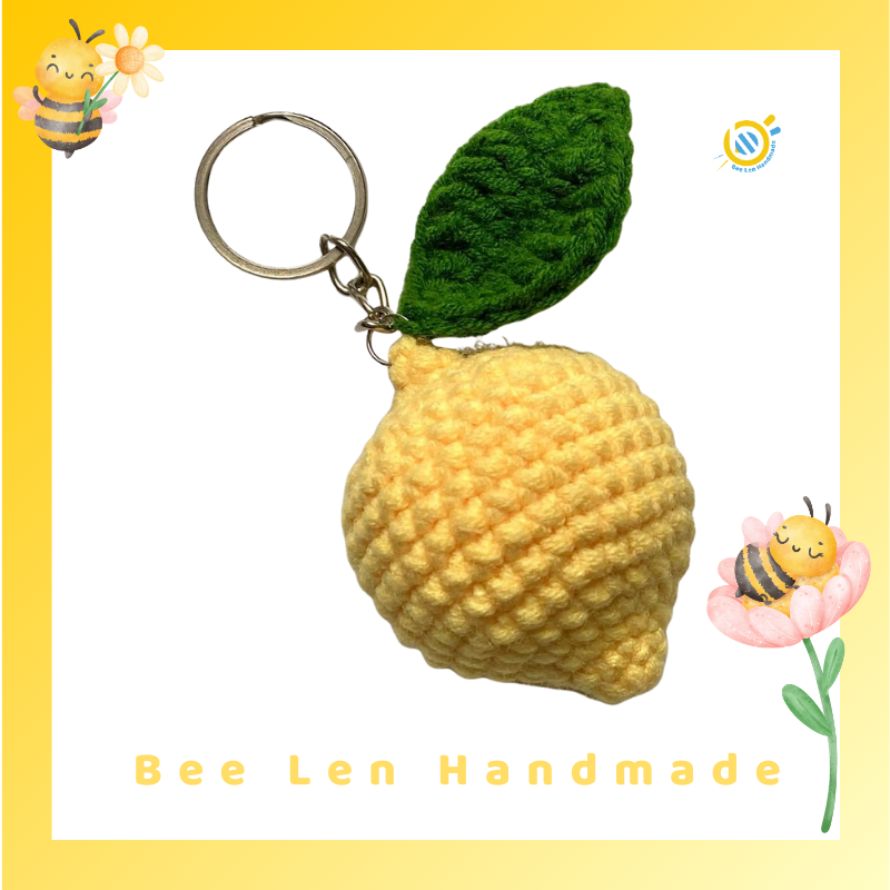 Mẫu móc khóa len đẹp quả chanh